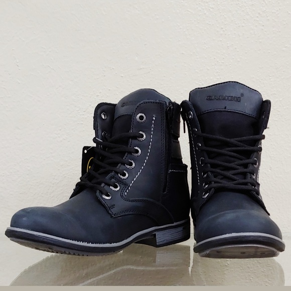 Mens Rustic Casual Black Boot main image 5